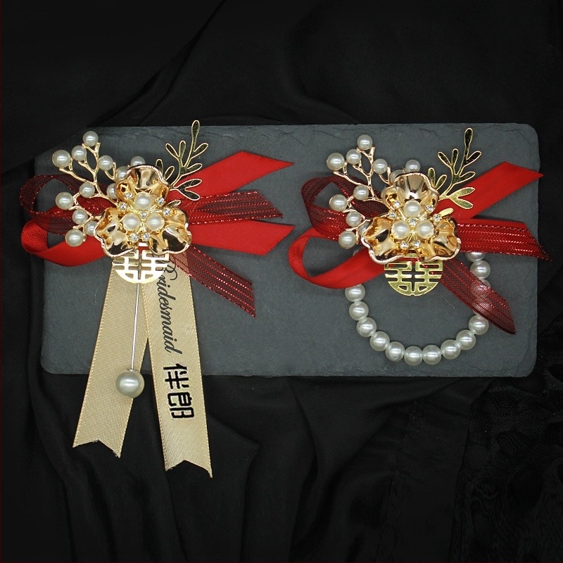 Set corsage de nuntă pentru mire și mireasă – stil coreean, set familial, Cod produs: Beautiful lady 230131, Brand: Other, Import: Nu