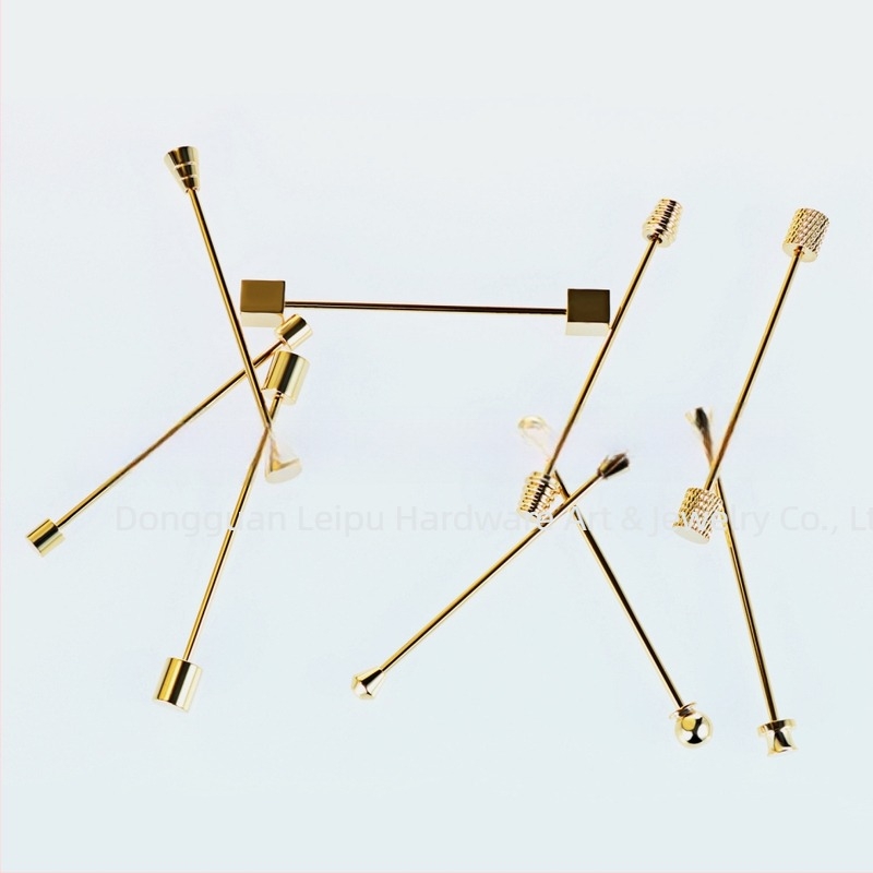 Pin de guler pentru bărbați, cupru, placare electrolitică, marca Lepton/Starton, personalizabil