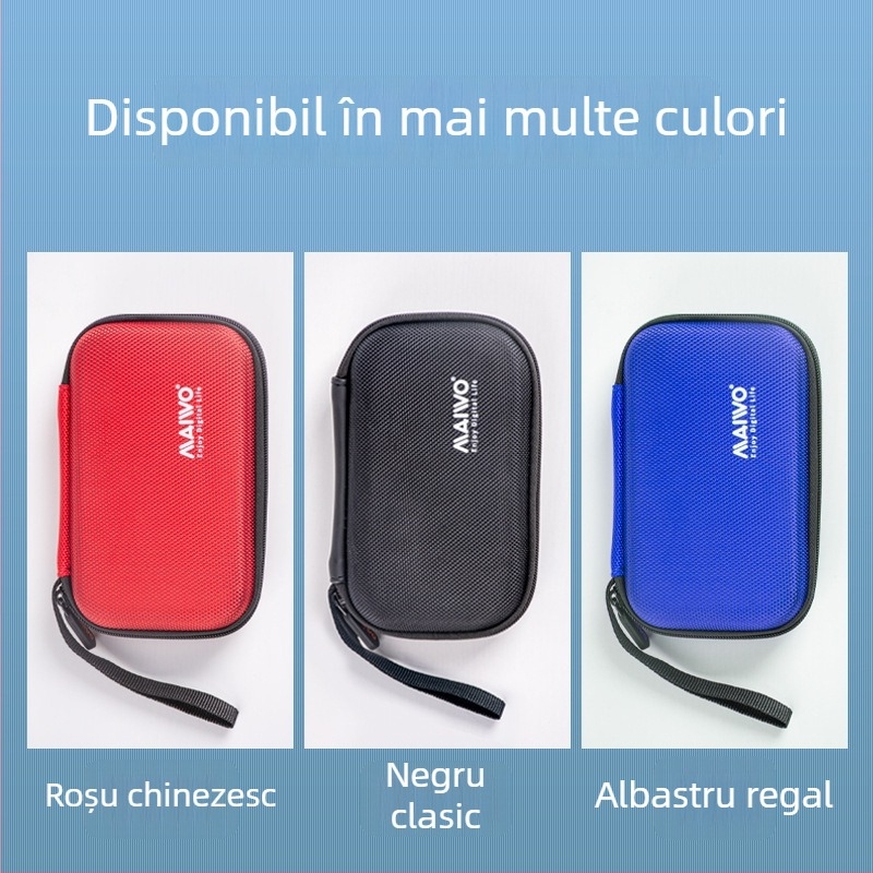 MAIWO KT02 PU husă pentru disc dur – Geantă digitală portabilă, procesare OEM, include 1 pachet de stocare pentru disc dur mobil