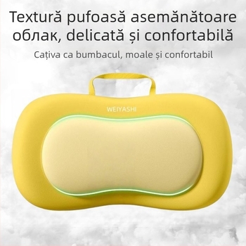 Pernă de birou pentru pauza de somn, cu suport pentru cap și pernă pentru talie — din bumbac, multifuncțională