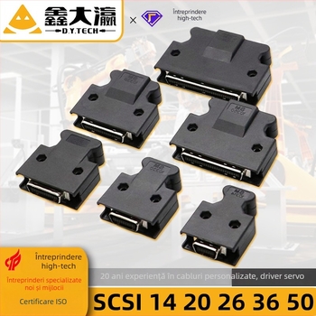 SCSICN14/20/26/36/50 conector servo pentru SCSI – conectori industriali, fir de cupru, ISO certificat, 3000 prize, OEM disponibil