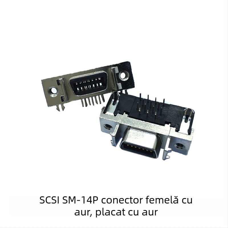 SCSICN14/20/26/36/50 conector servo pentru SCSI – conectori industriali, fir de cupru, ISO certificat, 3000 prize, OEM disponibil