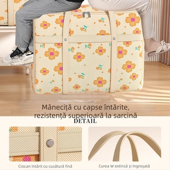 Sac de depozitare cub pentru haine și pilote – țesătură ne-țesută, rezistentă la umezeală, capacitate mare, multifuncțional, ideal pentru mutări și organizare acasă