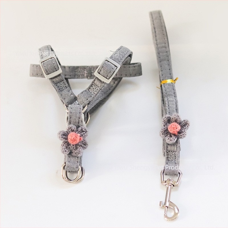 Hamă reglabilă pentru câine cu curea toracică – anti-tras, din pânză, pentru plimbări în aer liber