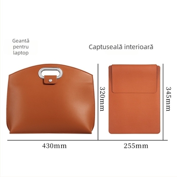 Geantă pentru laptop, material PU, brand Dolby, stil business elit, unisex, funcție de depozitare