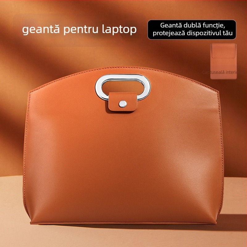 Geantă pentru laptop, material PU, brand Dolby, stil business elit, unisex, funcție de depozitare