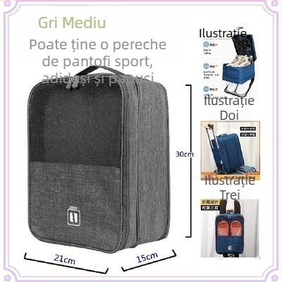 Organizator de pantofi din poliester, economisește spațiul, rezistent la praf, multifuncțional pentru călătorii, set de 50 de recipiente pentru pantofi