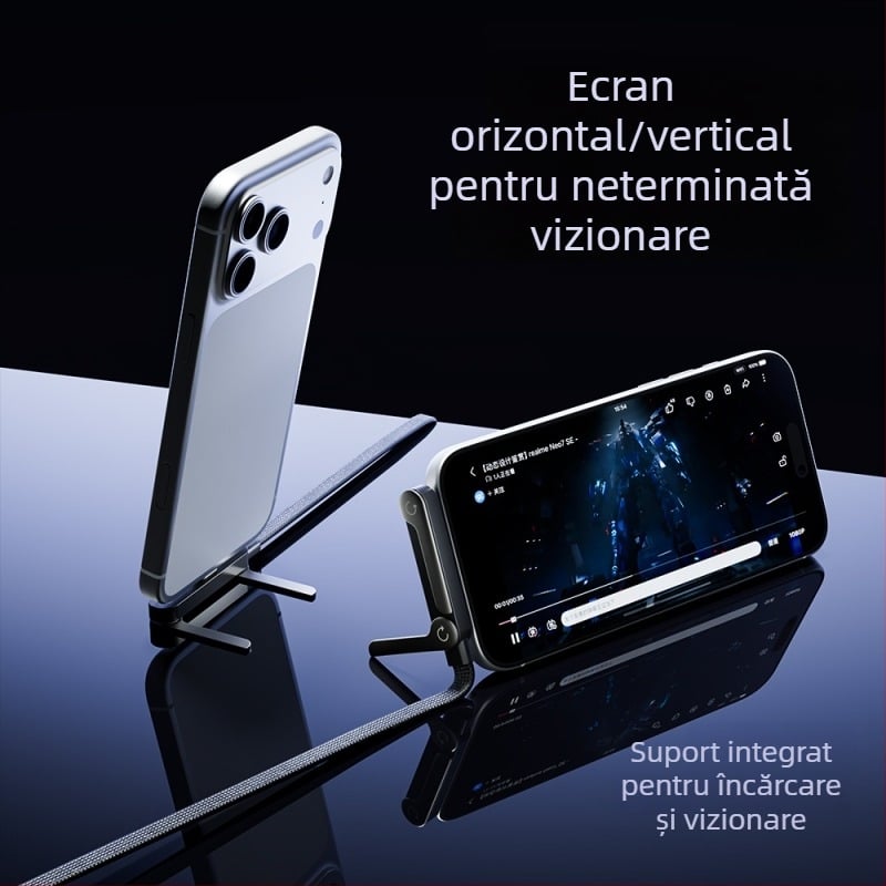 Beimo cablu USB-C pentru încărcare rapidă, 240W max, împletit, conectori duali, PD compatibil