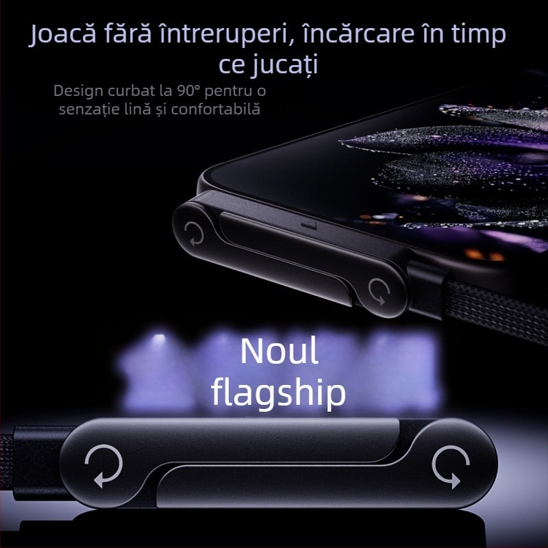 Beimo cablu USB-C pentru încărcare rapidă, 240W max, împletit, conectori duali, PD compatibil