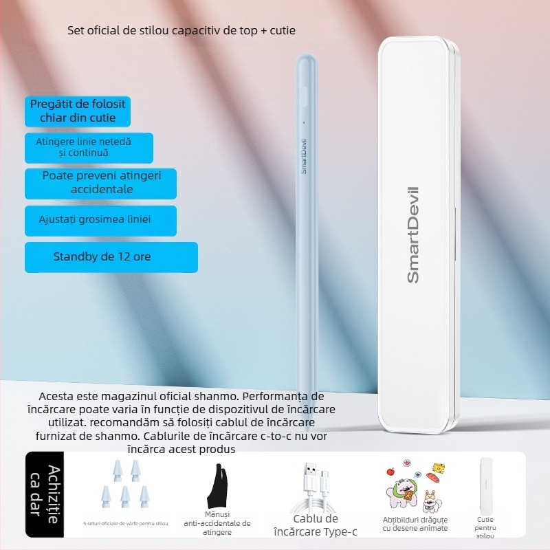 Stylus capacitiv pentru Xiaomi Pad 5/6/7 și Redmi Pad (Model Zndrb-4)