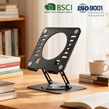 Suport pentru laptop din oțel carbon, rotativ, pentru laptopuri/tablete de 13–16 inch, marca Tian xi