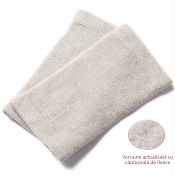 Șosete de protecție pentru gleznă din cașmir, căptușite cu fleece, elastice, unisex, protecție pentru gleznă și gambe, calde pentru toamnă-iarnă