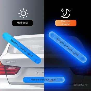 Stickere auto pentru caroserie – model zgârieturi, partea din spate, montaj cu ventuză