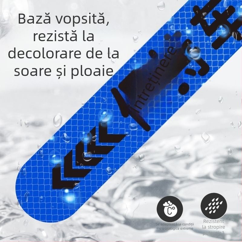 Stickere auto pentru caroserie – model zgârieturi, partea din spate, montaj cu ventuză