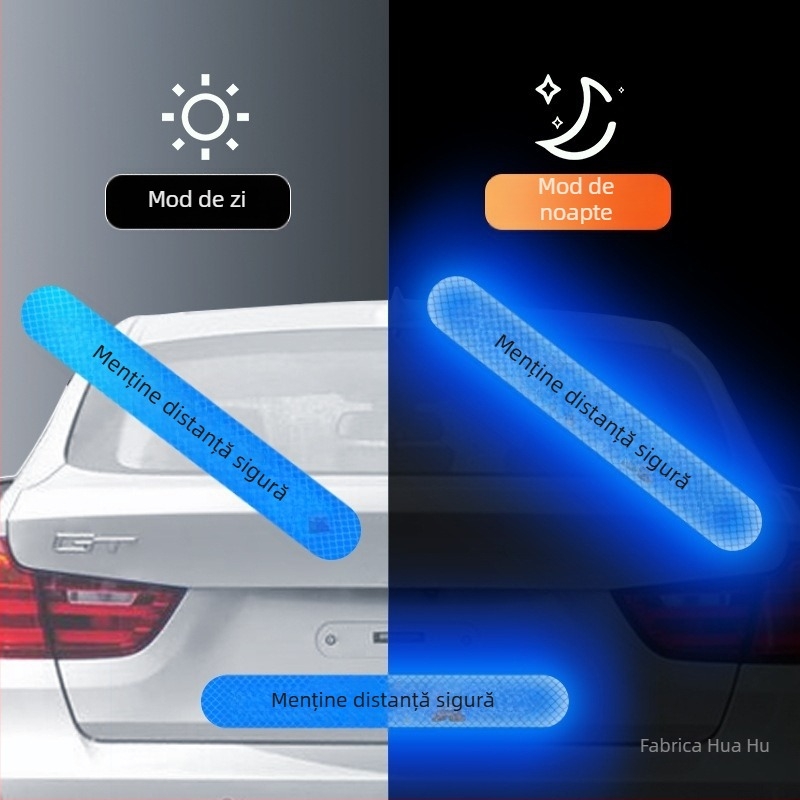 Stickere auto pentru caroserie – model zgârieturi, partea din spate, montaj cu ventuză