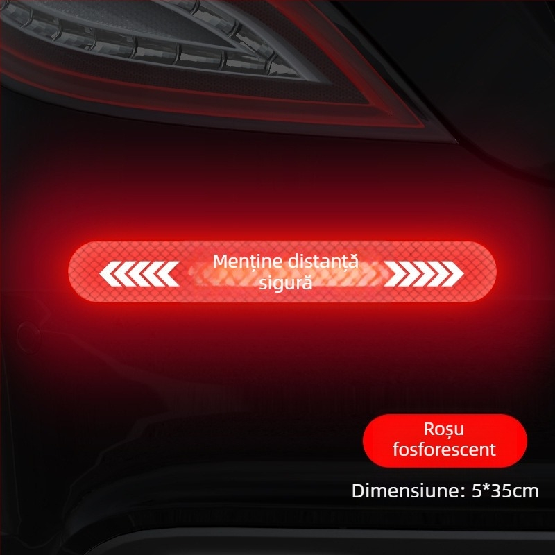 Stickere auto pentru caroserie – model zgârieturi, partea din spate, montaj cu ventuză