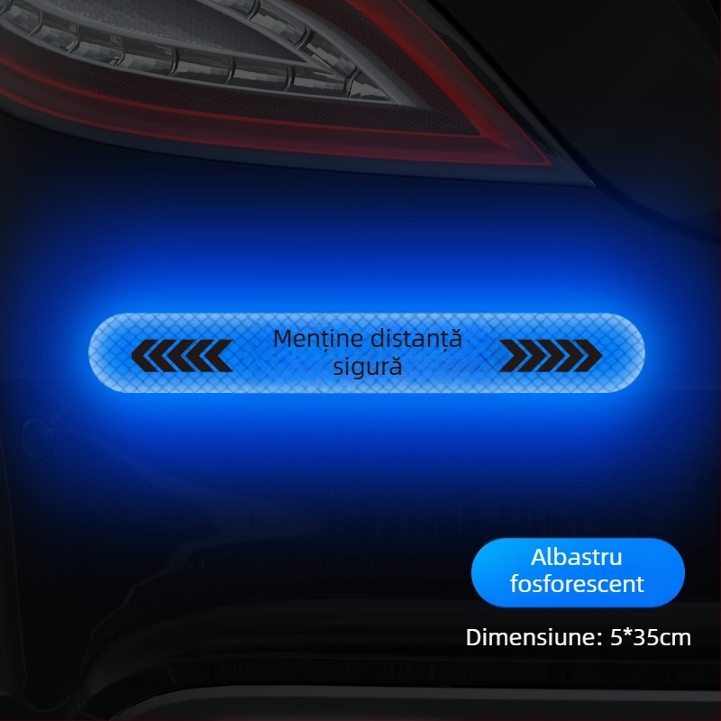 Stickere auto pentru caroserie – model zgârieturi, partea din spate, montaj cu ventuză
