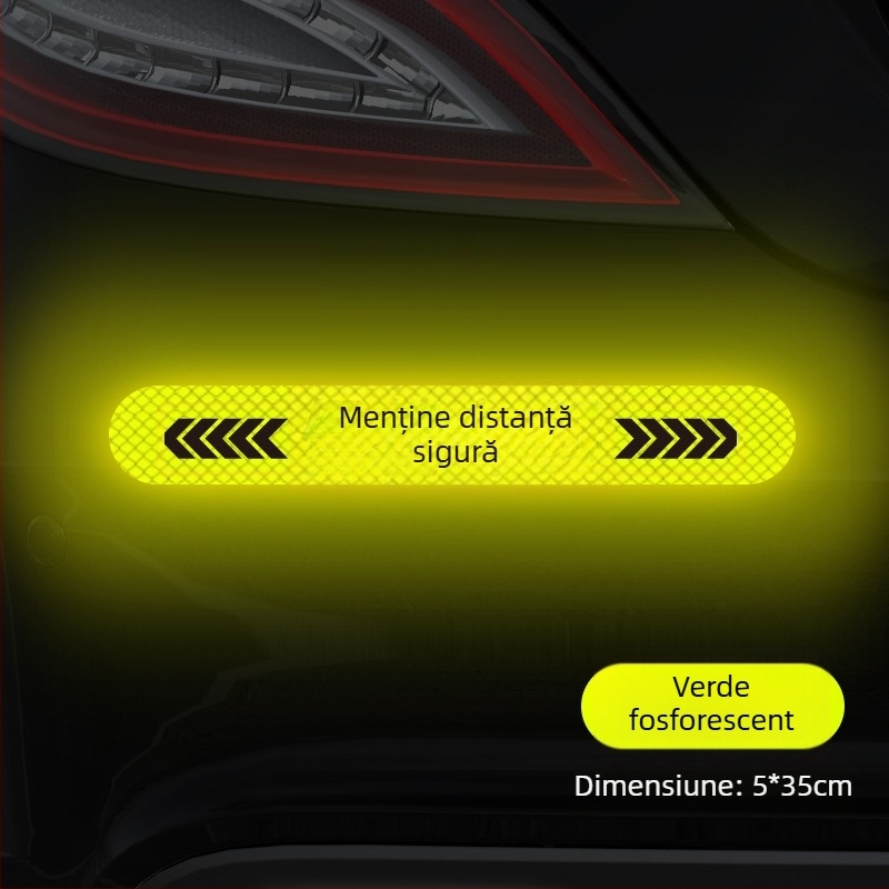 Stickere auto pentru caroserie – model zgârieturi, partea din spate, montaj cu ventuză