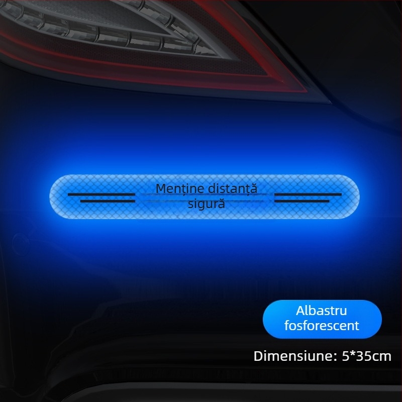 Stickere auto pentru caroserie – model zgârieturi, partea din spate, montaj cu ventuză