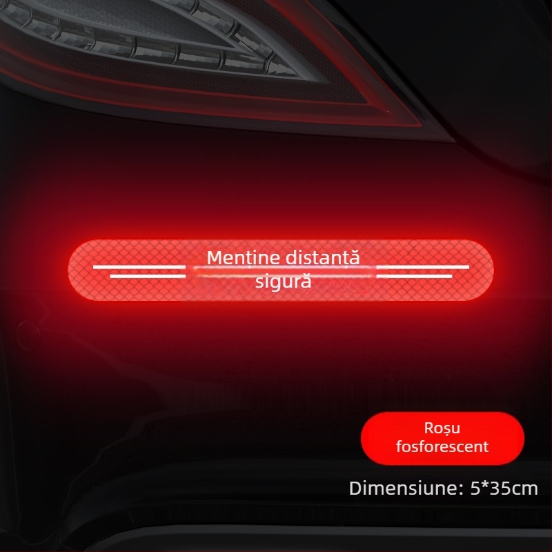 Stickere auto pentru caroserie – model zgârieturi, partea din spate, montaj cu ventuză