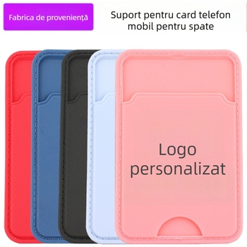 Port carduri pentru spatele telefonului cu logo personalizabil, din plastic, cusut, unisex