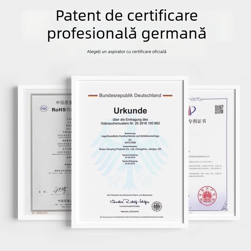 Aspirator de mână pentru mașină cu încărcare wireless, aspirație puternică 11000 Pa, compact, 120 W putere de intrare