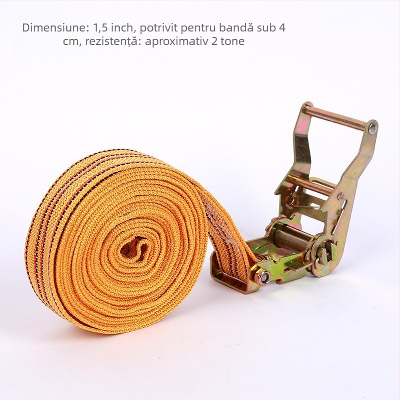 Tensionator poliester pentru încărcături cu cârlige duble, pentru transport și fixare, capacitate 800 kg