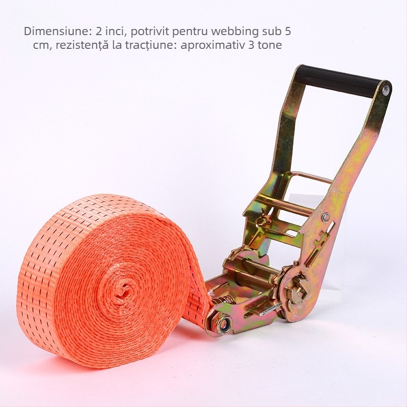 Tensionator poliester pentru încărcături cu cârlige duble, pentru transport și fixare, capacitate 800 kg