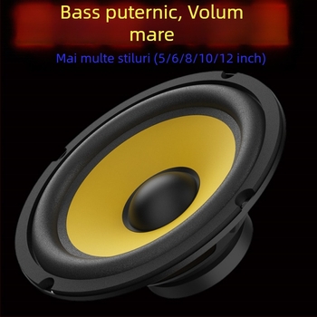 Bas horn pentru mașină • model: Bass horn • impedanță: 4 Ω • putere maximă: 35–300 W • diafragmă: fier-bor