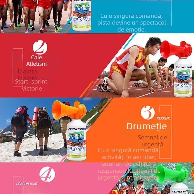 Corn de start pentru competiții atletice și curse cu dragon boat; semnal de început cu tonalitate înaltă