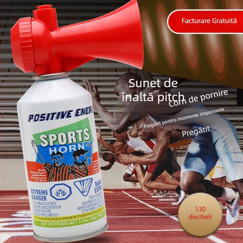 Corn de start pentru competiții atletice și curse cu dragon boat; semnal de început cu tonalitate înaltă