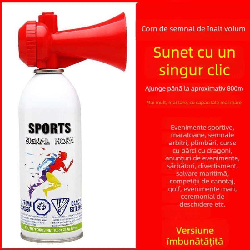 Corn de start pentru competiții atletice și curse cu dragon boat; semnal de început cu tonalitate înaltă