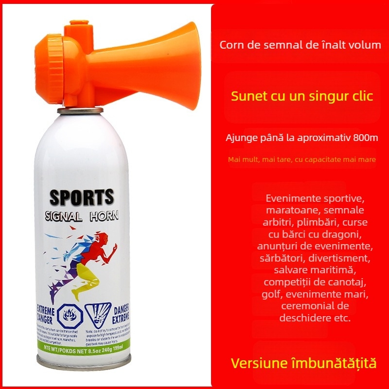 Corn de start pentru competiții atletice și curse cu dragon boat; semnal de început cu tonalitate înaltă