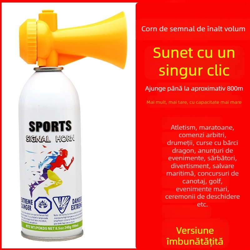 Corn de start pentru competiții atletice și curse cu dragon boat; semnal de început cu tonalitate înaltă