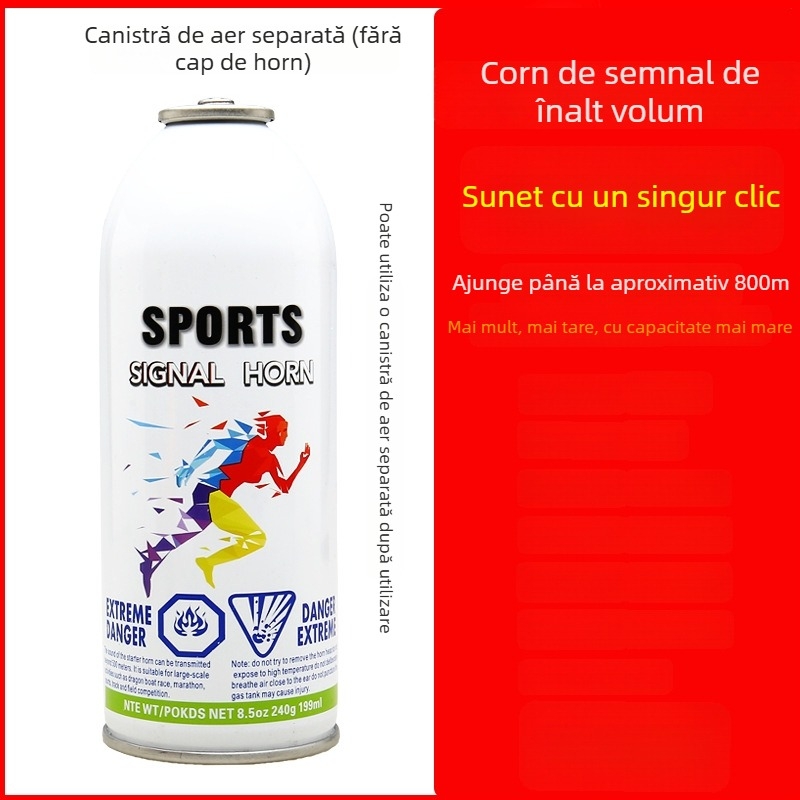 Corn de start pentru competiții atletice și curse cu dragon boat; semnal de început cu tonalitate înaltă