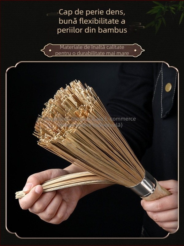 Perie metalică de bucătărie pentru oale, mâner lung (Material: Metal; Brand: Leaving shang; Origine: Altă)