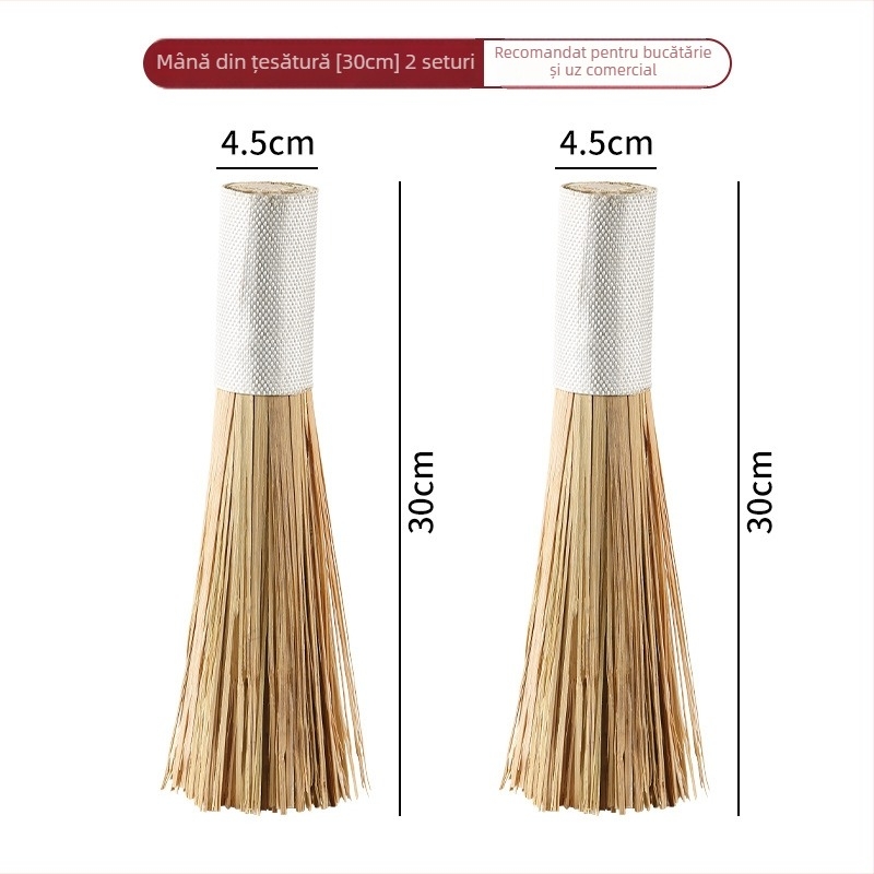 Perie metalică de bucătărie pentru oale, mâner lung (Material: Metal; Brand: Leaving shang; Origine: Altă)