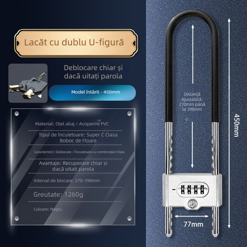 Încuietoare cu combinație personalizabilă, corp din fier, model: Altul, marcă: Altul