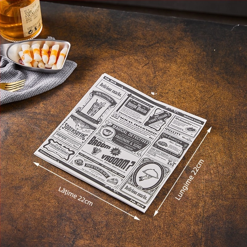 Farfurie retro din tablă pentru pui prăjit și cartofi prăjiți, platou de picnic, tavă metalică creativă, farfurie pentru gustări și fructe uscate, farfurie de gustări în stil coreean