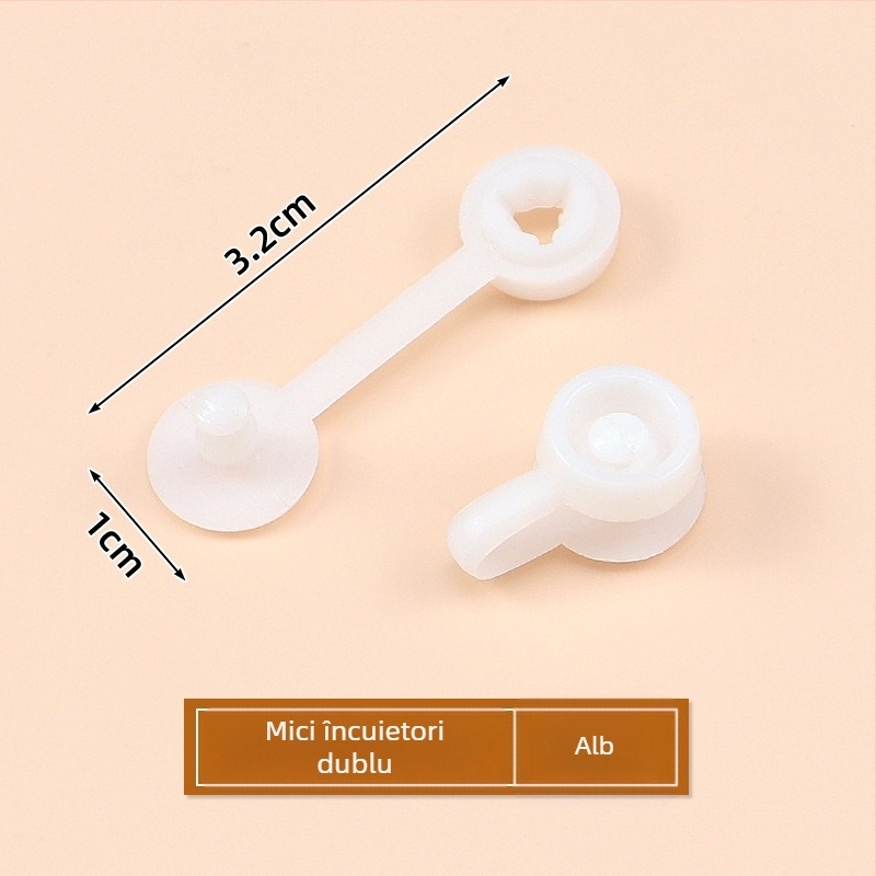Cataramă anti-furt cu etichetă și curea pentru încheietura mâinii (din plastic, capse cu presiune, Tammy)