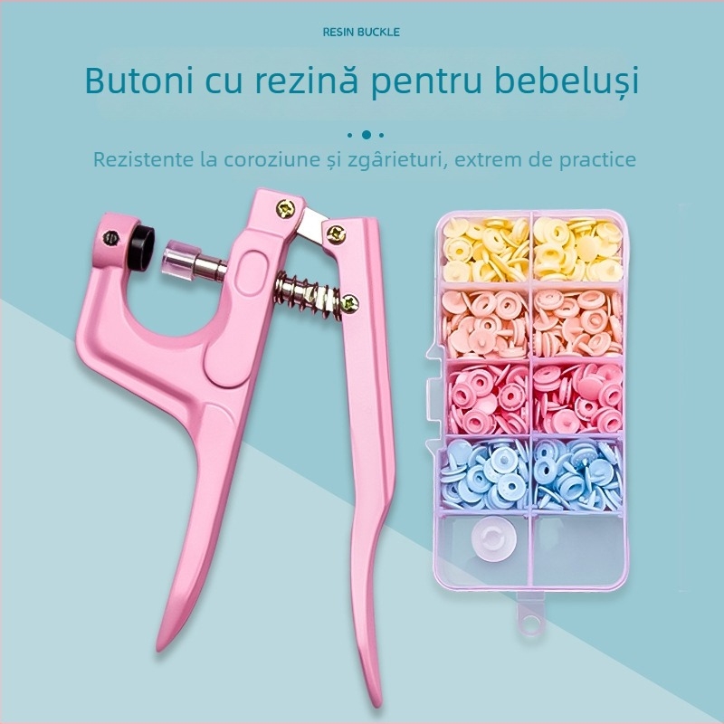 Set nasturi din rășină pentru haine de bebeluți — structură: nasturi cu închidere; material: rășină; aplicație: cămăși, genți și îmbrăcăminte; ambalaj nebranduit