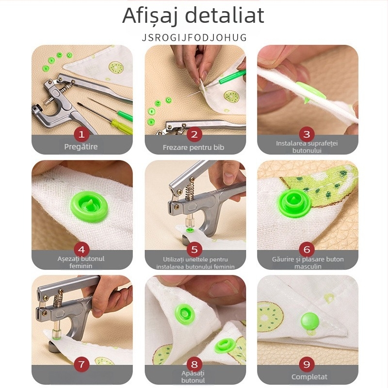 Set nasturi din rășină pentru haine de bebeluți — structură: nasturi cu închidere; material: rășină; aplicație: cămăși, genți și îmbrăcăminte; ambalaj nebranduit