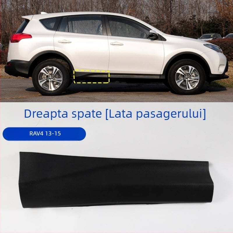 Panou inferior de protecție a ușii pentru Toyota RAV4 (2013-2023), protecție anti-zgârieturi pe partea laterală