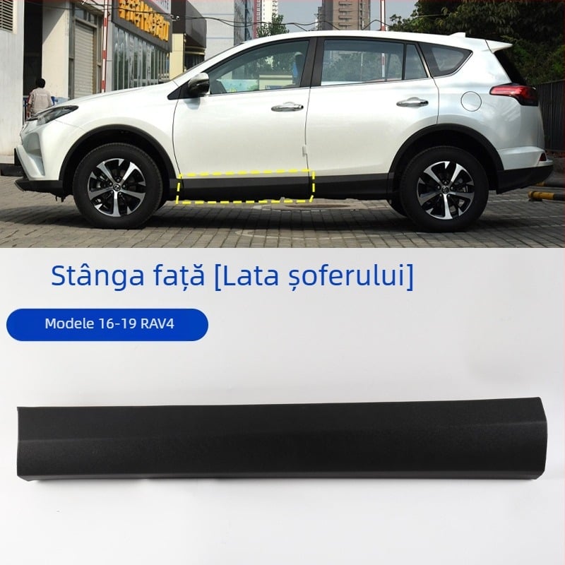 Panou inferior de protecție a ușii pentru Toyota RAV4 (2013-2023), protecție anti-zgârieturi pe partea laterală