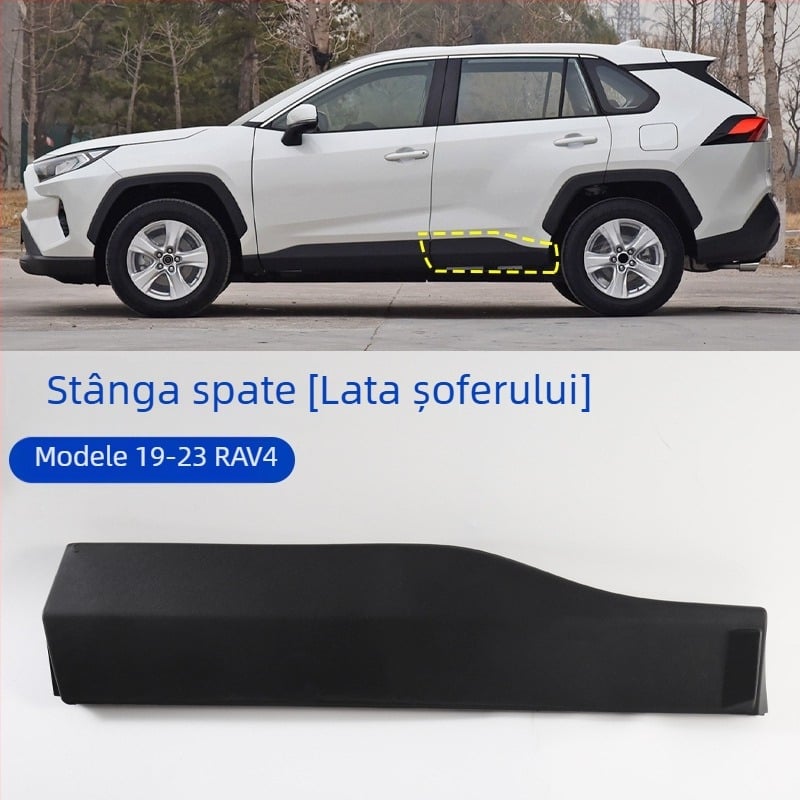 Panou inferior de protecție a ușii pentru Toyota RAV4 (2013-2023), protecție anti-zgârieturi pe partea laterală