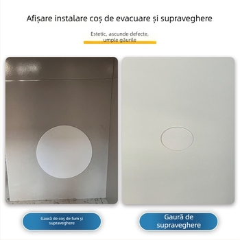 Capac decorativ circular pentru gaura de tavan pentru iluminat - ABS, diametru 94/134/185/230 mm, grosime perete 3 mm, marca Zhang Plastic