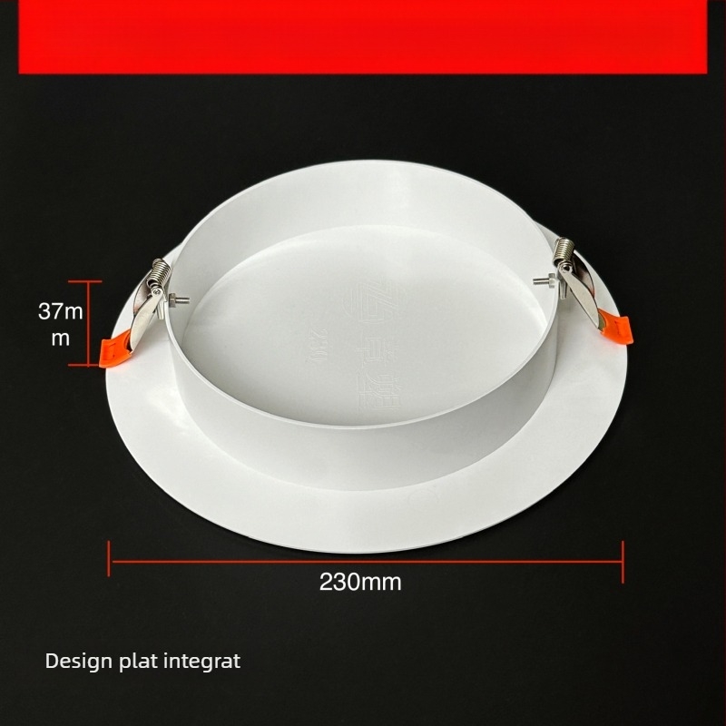 Capac decorativ circular pentru gaura de tavan pentru iluminat - ABS, diametru 94/134/185/230 mm, grosime perete 3 mm, marca Zhang Plastic