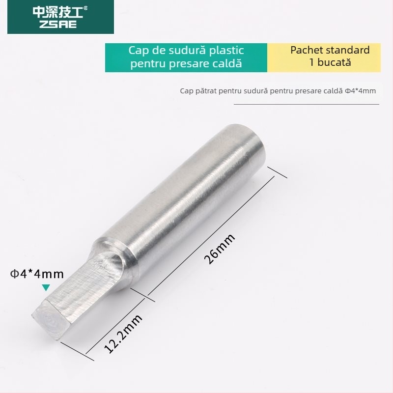 Cap de lipit cu presiune la cald, model 936, extins, caneluri pătrate și rotunde, din plastic