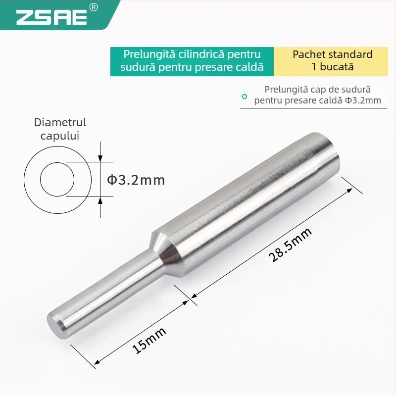 Cap de lipit cu presiune la cald, model 936, extins, caneluri pătrate și rotunde, din plastic