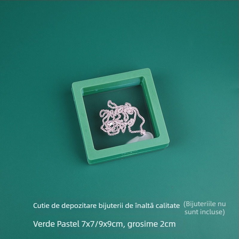 Cutie portabilă de depozitare pentru bijuterii: inele, lanțuri, brățări și cercei; protecție împotriva prafului și umezelii; design modern minimalist